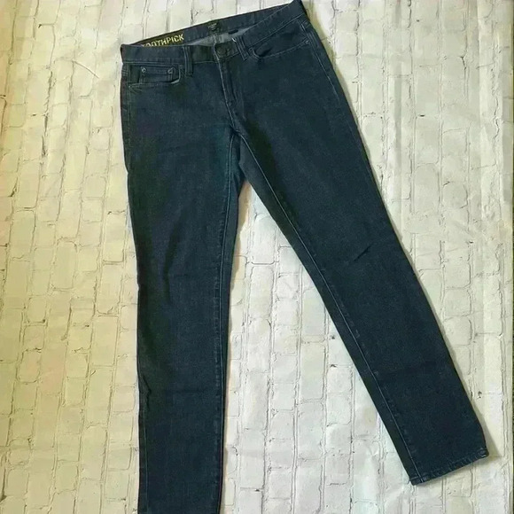 J. Crew toothpick stretch jeans dark wash - Picture 2 of 6